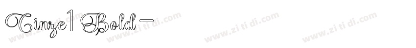 Cinze1 Bold字体转换